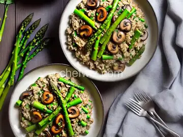 Mushroom and Asparagus Risotto Recipe