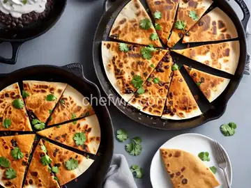 Mushroom and Black Bean Quesadillas