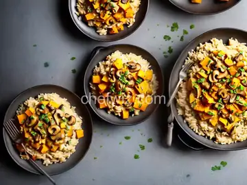 Mushroom and Butternut Squash Risotto