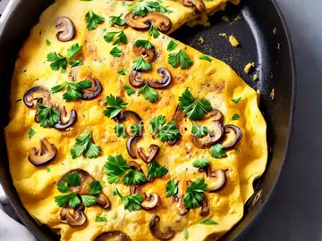 Mushroom and Cheese Omelet