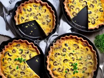 Mushroom and Fontina Quiche