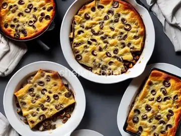Mushroom and Gruyère Bread Pudding