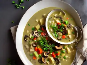 Mushroom and Leek Soup