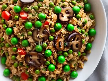 Mushroom and Pea Farrotto
