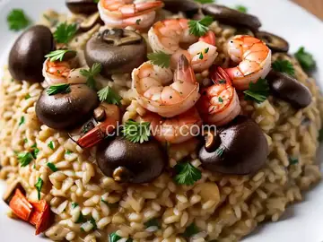 Mushroom and Shrimp Risotto