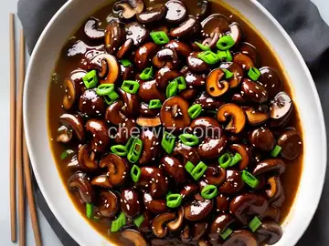 Mushrooms with a Soy Sauce Glaze