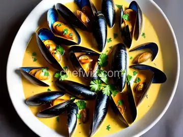 Mussels in Curry Cream Sauce