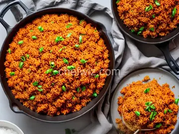 NATIVE JOLLOF RICE /PALM OIL RICE - IWUK EDESI RECIPE