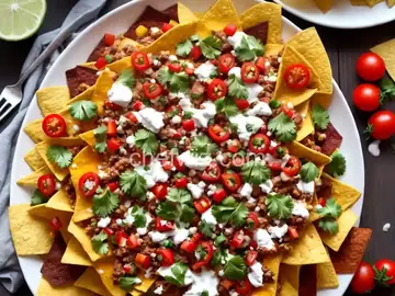Nachos with All the Fixings