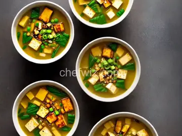 Nameko Mushroom & Tofu Miso Soup