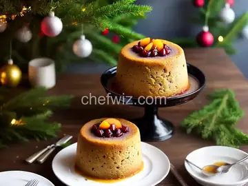 Nana's Traditional Christmas Steamed Plum Pudding with Hard Sauce