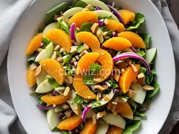 Napa Cabbage Salad with Mandarin Oranges and Apple