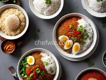 Nasi Lemak (Malaysian Coconut Rice)