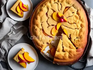 Nectarine Golden Cake