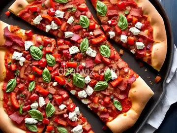 New York-Style Pizza with Bacon-Cherry Pepper Relish and Coppa Recipe