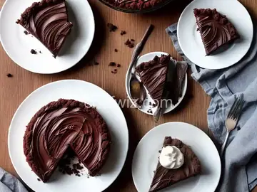 No Bake Double Chocolate Coconut Pie