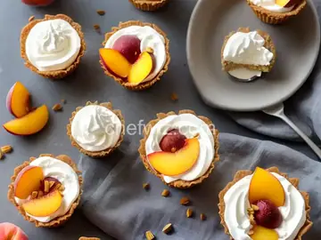 No-Bake Peaches and Cream Cheesecake Cups