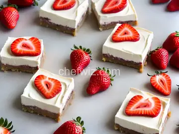No-Bake Strawberry Cheesecake Bars
