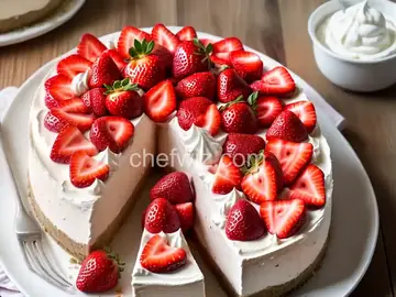 No Bake Strawberry Cheesecake