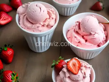 No-Churn Strawberry Ice Cream