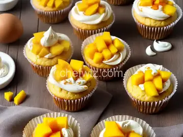 No-Egg Mango Cupcakes