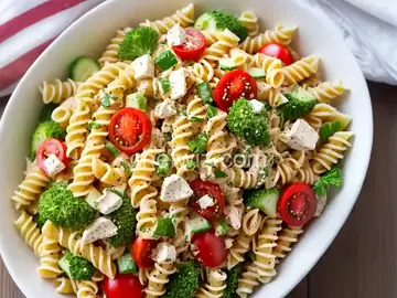 No Mayo Easy Pasta Salad