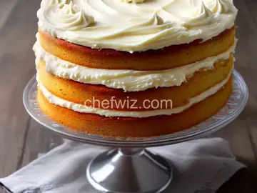 No-Mixer Vanilla Cake With Tangy Cream Cheese Frosting