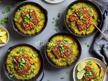 North African Couscous with Tempeh