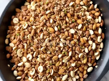 Nutcracker Mixed-Nut Brittle in the Microwave