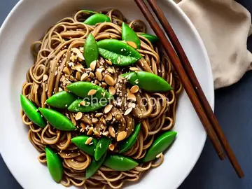 Nutty Umami Noodles With Scallion Brown Butter and Snow Peas