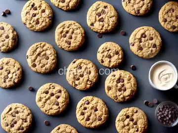 Oatmeal Chocolate-Chip Peanut-Butter Banana Breakfast Cookies