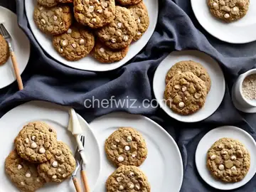 Oatmeal Cookies With White Chocolate Chips and Raisins