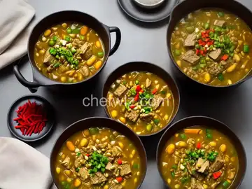 Ogbono soup with fufu