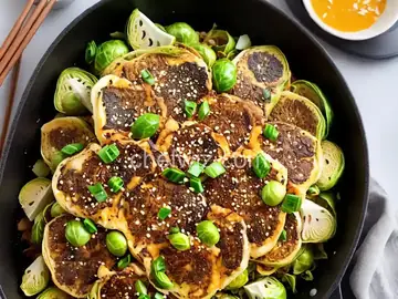 Okonomiyaki-Style Brussels Sprouts
