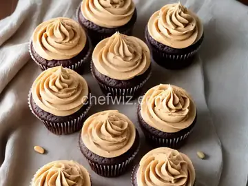 Old-Fashioned Cupcakes with Peanut Butter Frosting