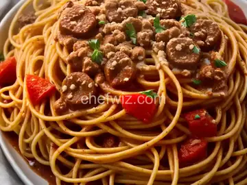Old-fashioned styled Spaghetti