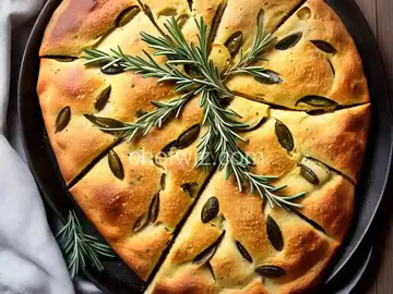 Olive and Rosemary Focaccia