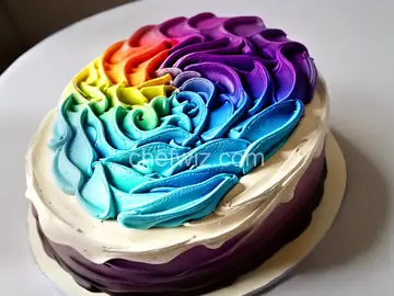 Ombre Wave Shark Cake