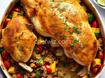 One-Dish Chicken and Stuffing Bake