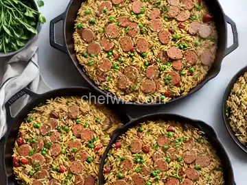 One-Pan Cajun Orzo with Sausage