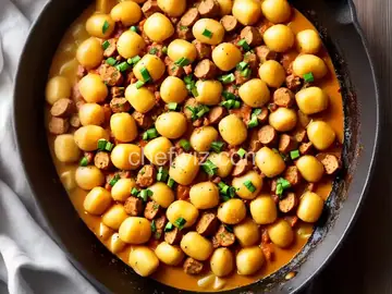 One-Pan Cheesy Sausage Gnocchi