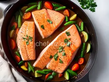 One-Pan Salmon Supper