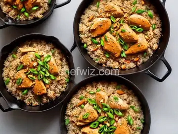 One-Pot Gingery Chicken and Rice With Peanut Sauce