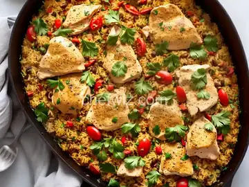One-Pot Lebanese Chicken and Rice