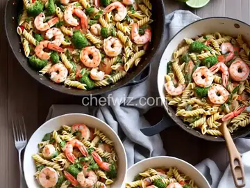 One-Pot Pasta Primavera With Shrimp