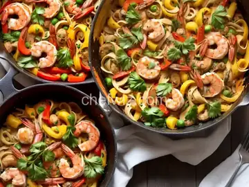 One-Pot Shrimp Primavera