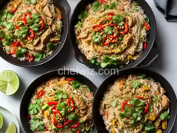 One Pot Thai-Style Rice Noodles