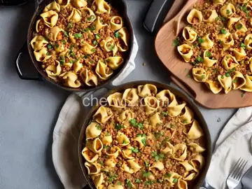 One Pot Tortellini Bake