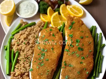 Onion Dijon Crusted Catfish
