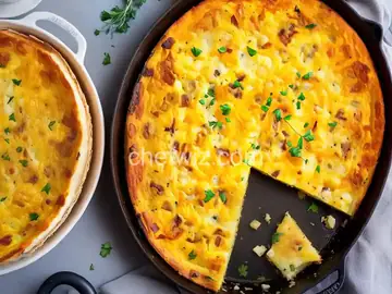 Onion, Ham, and Cheese Frittata